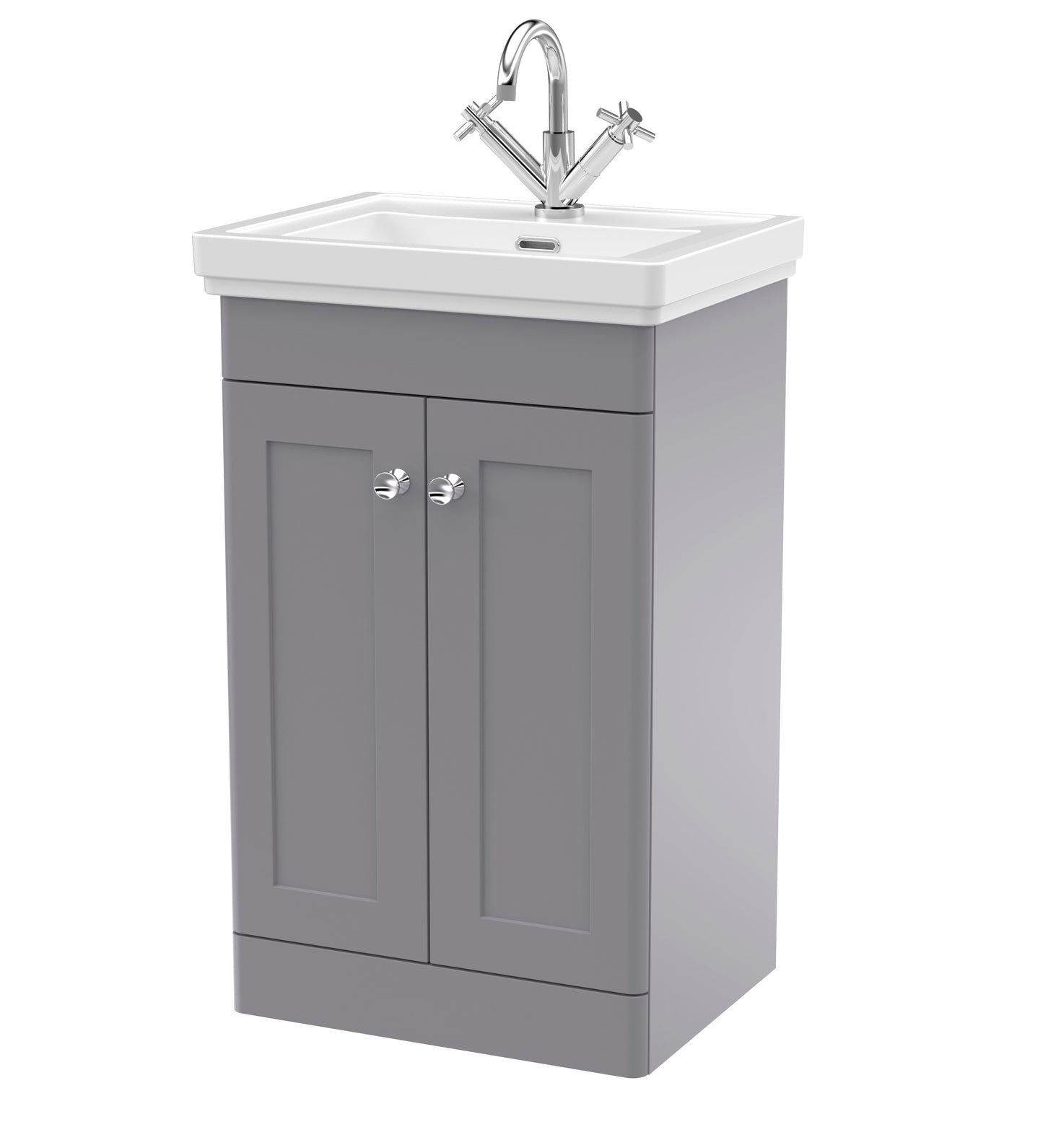 Classique 500mm Floor Standing 2 Door Vanity Basin Unit by Nuie