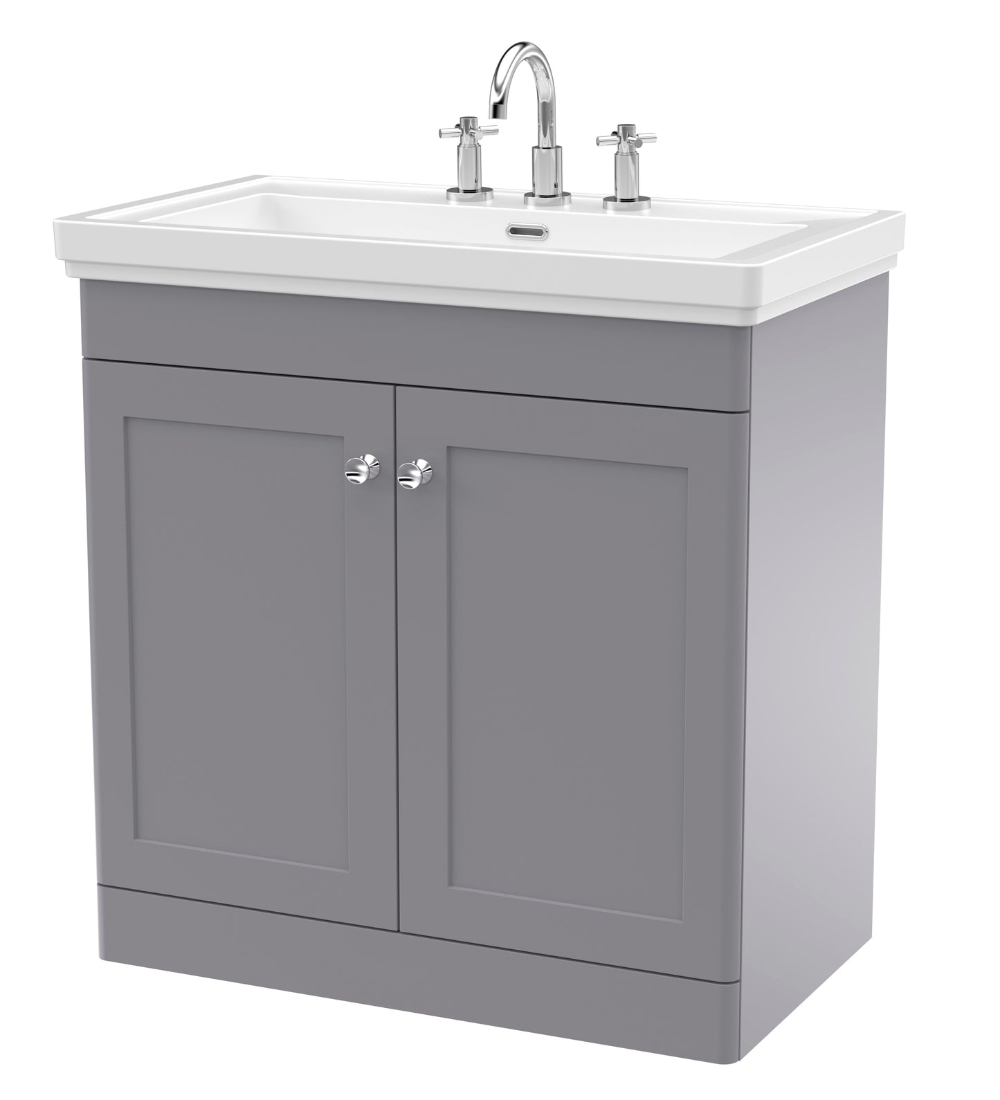 Classique 800mm Floor Standing 2 Door Vanity Unit by Nuie