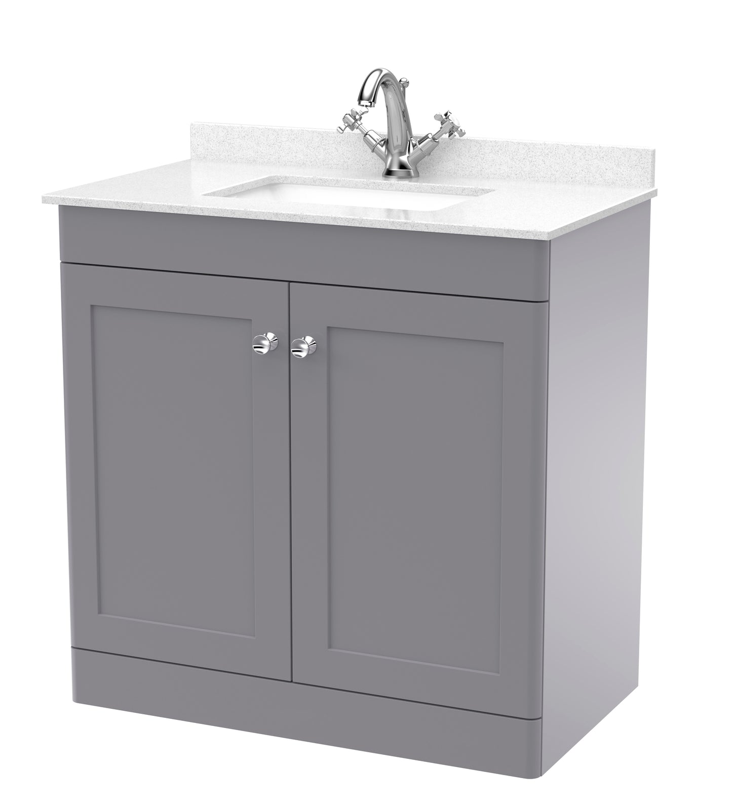 Classique 820mm Floor Standing 2 Door Vanity Unit by Nuie