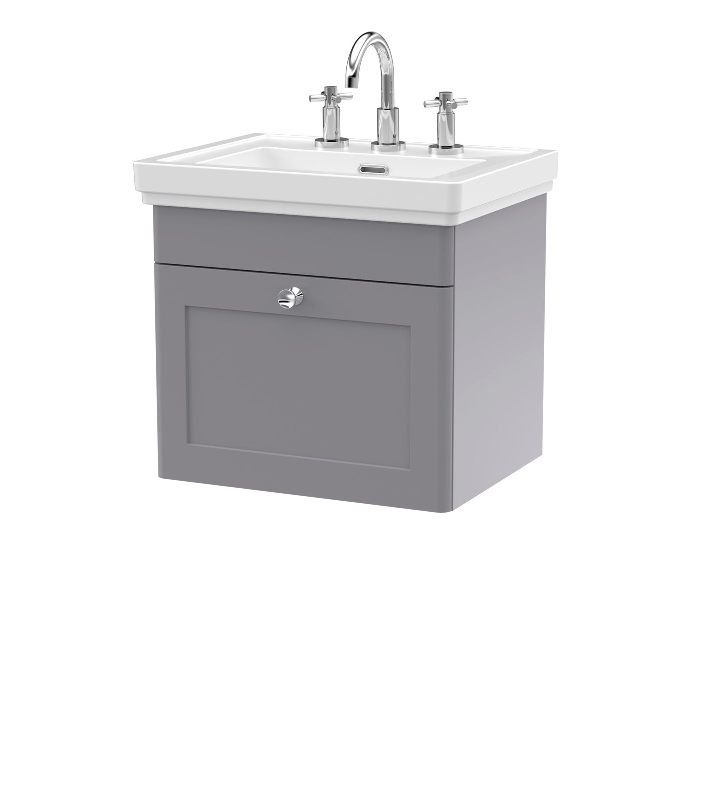 Classique 500mm Wall Hung 1 Drawer Vanity Unit by Nuie