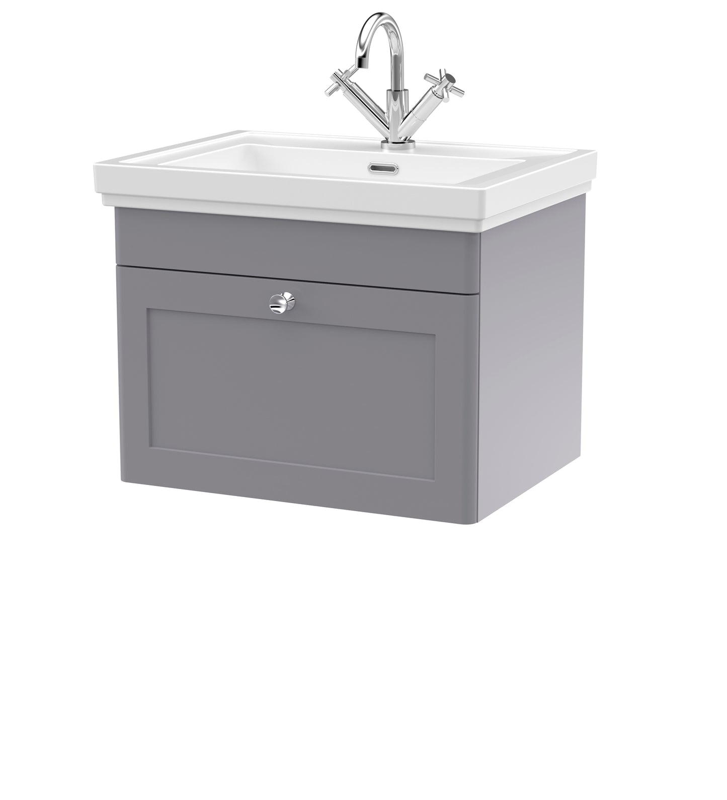 Classique 600mm Wall Hung 1 Drawer Vanity Unit by Nuie