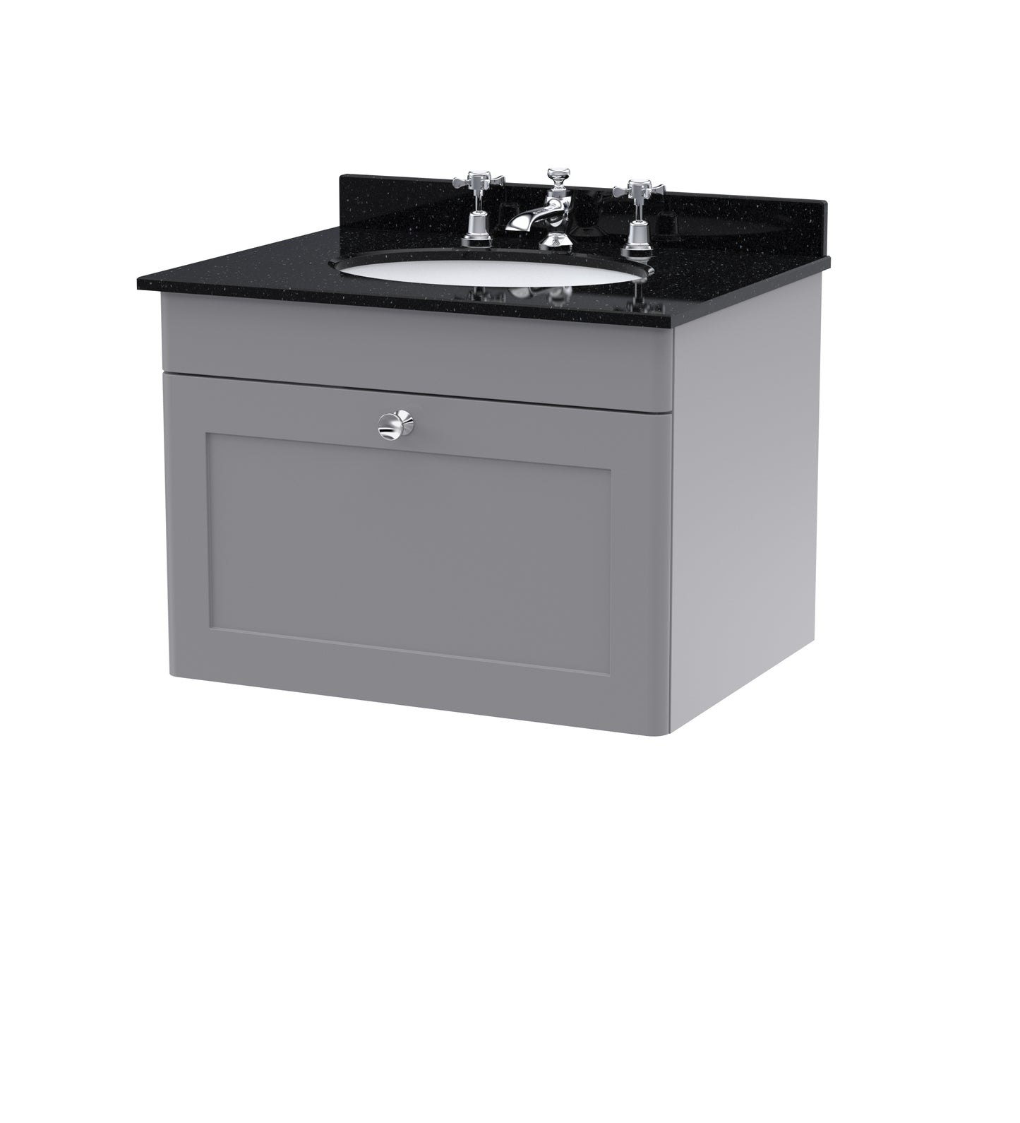 Classique 600mm Wall Hung 1 Drawer Vanity Unit by Nuie