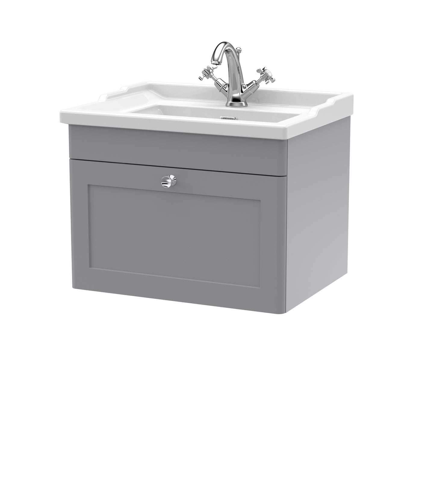 Classique 600mm Wall Hung 1 Drawer Vanity Unit by Nuie