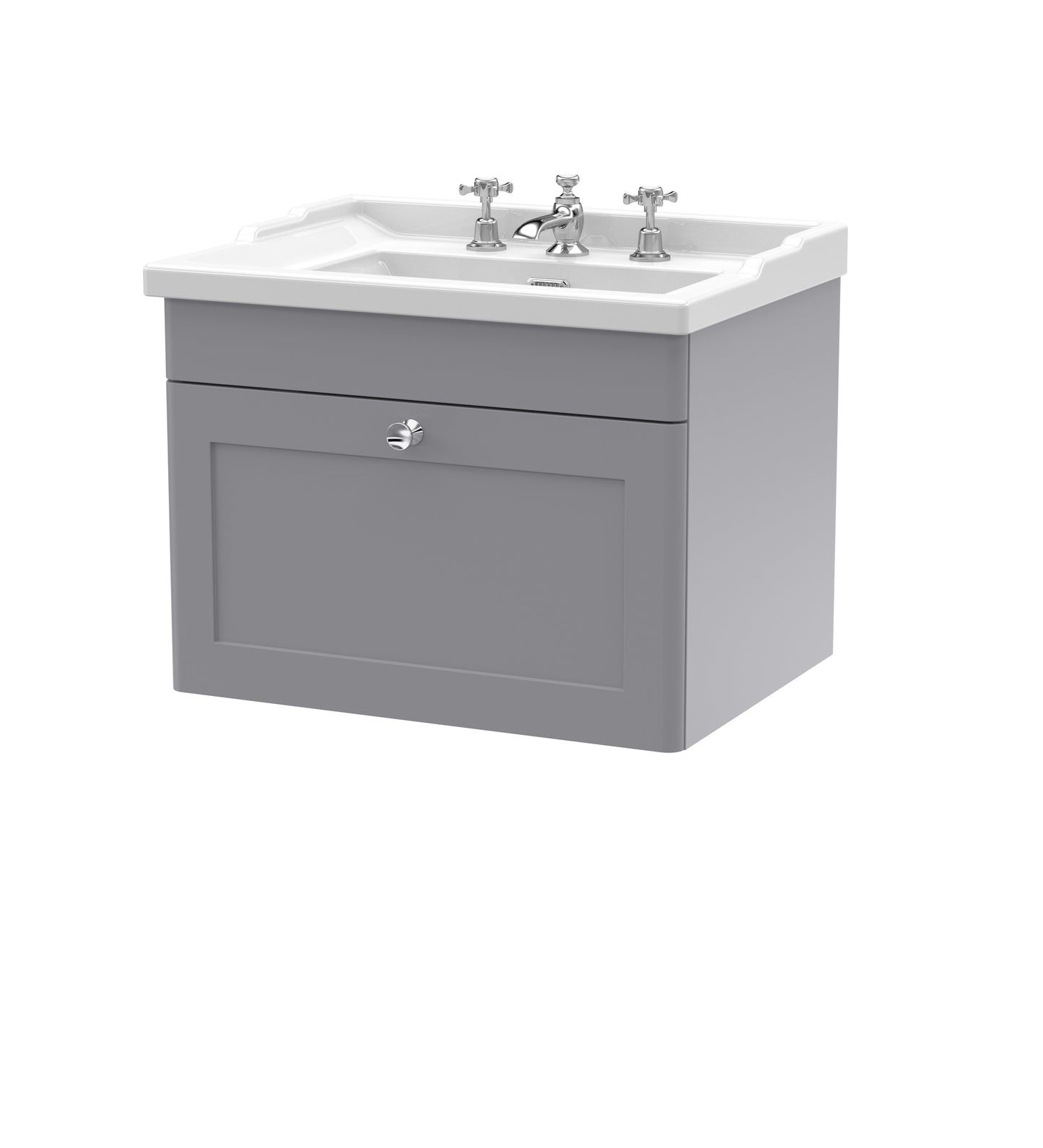 Classique 600mm Wall Hung 1 Drawer Vanity Unit by Nuie