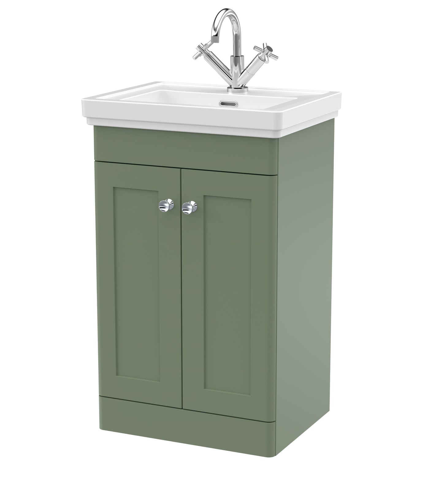 Classique 500mm Floor Standing 2 Door Vanity Basin Unit by Nuie
