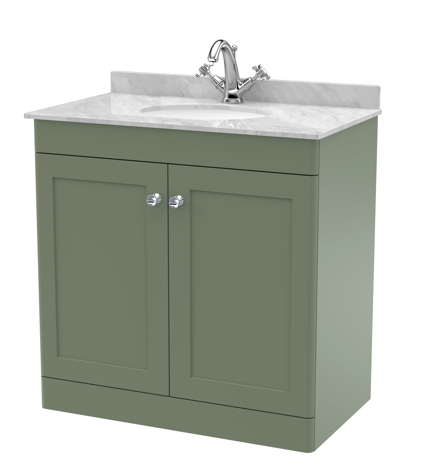 Classique 820mm Floor Standing 2 Door Vanity Unit for Bathroom by Nuie