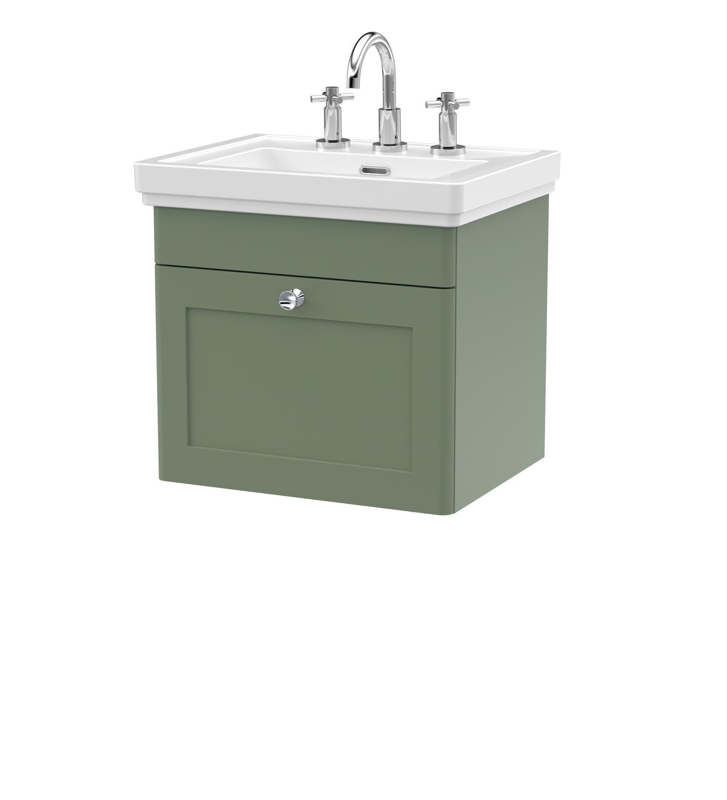 Classique 500mm Wall Hung 1 Drawer Vanity Unit by Nuie