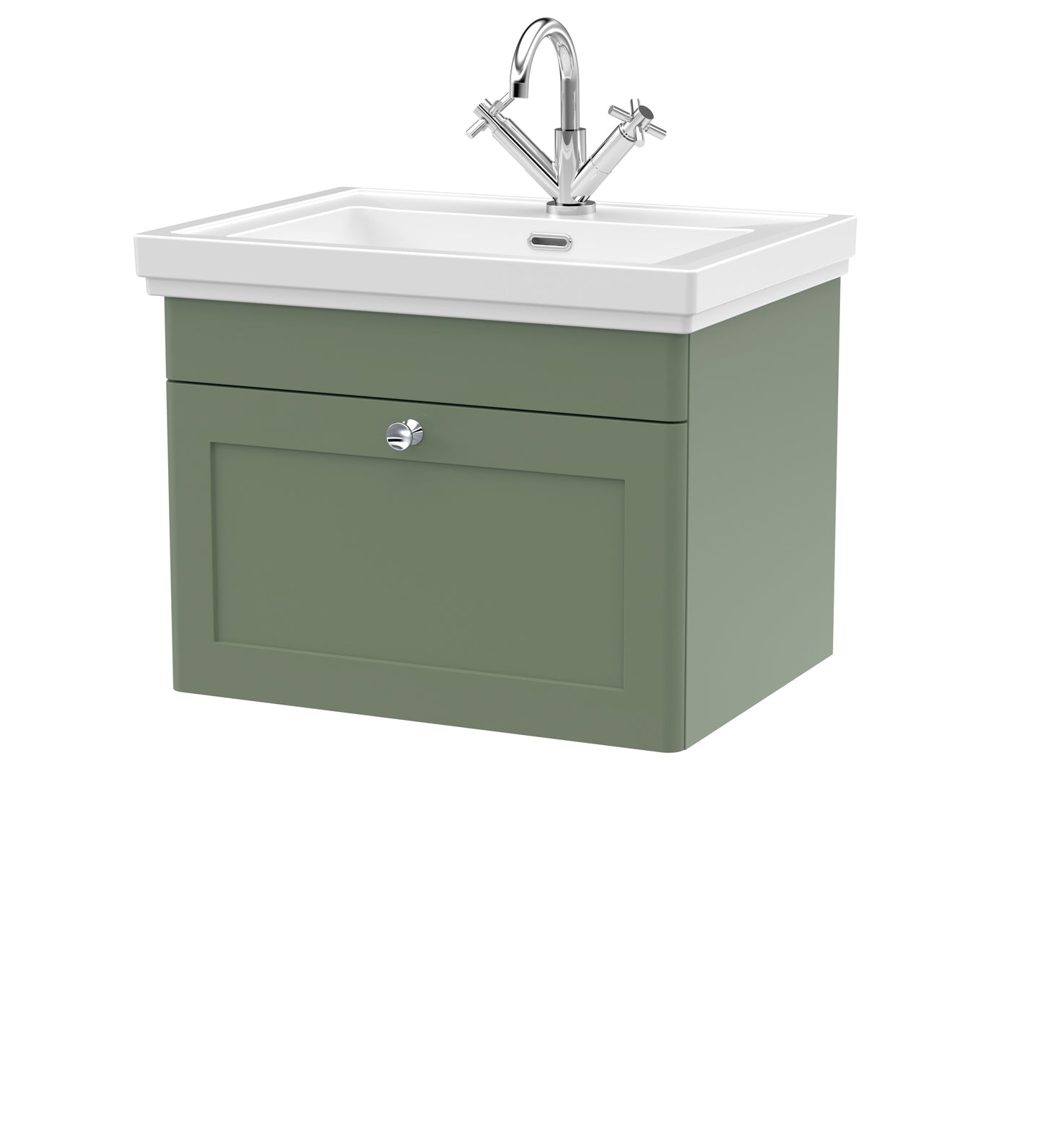 Classique 600mm Wall Hung 1 Drawer Vanity Unit by Nuie