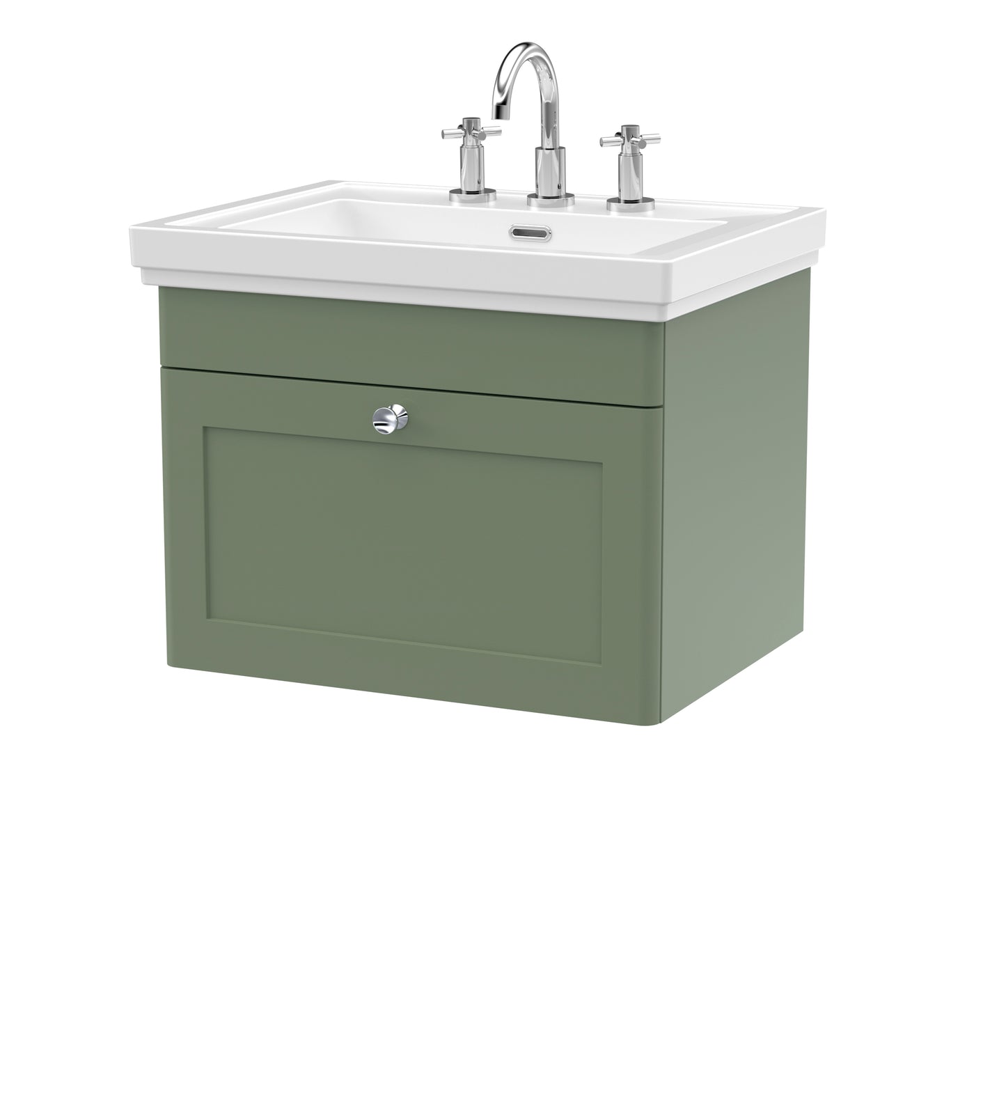 Classique 600mm Wall Hung 1 Drawer Vanity Unit by Nuie