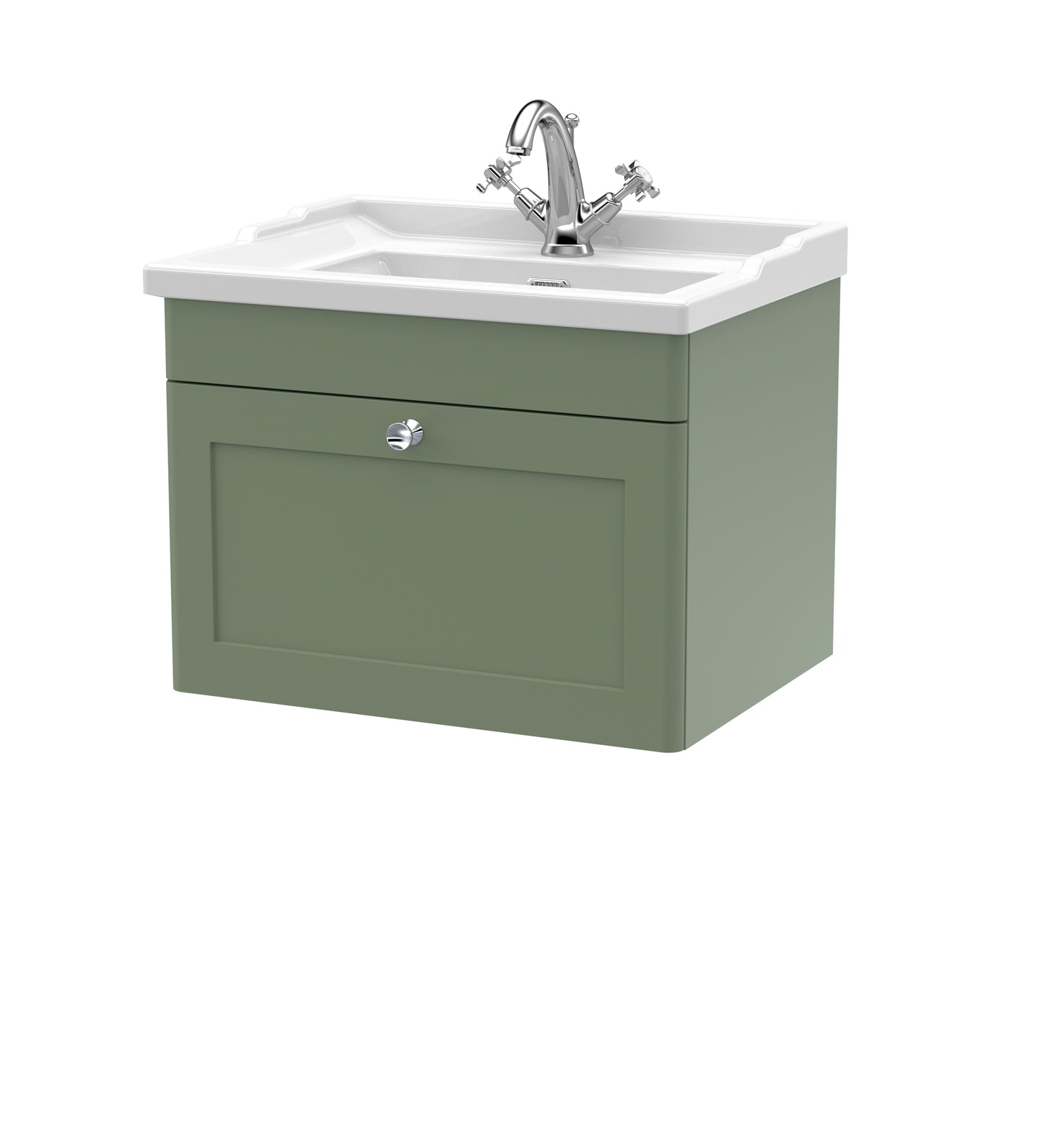 Classique 600mm Wall Hung 1 Drawer Vanity Unit by Nuie