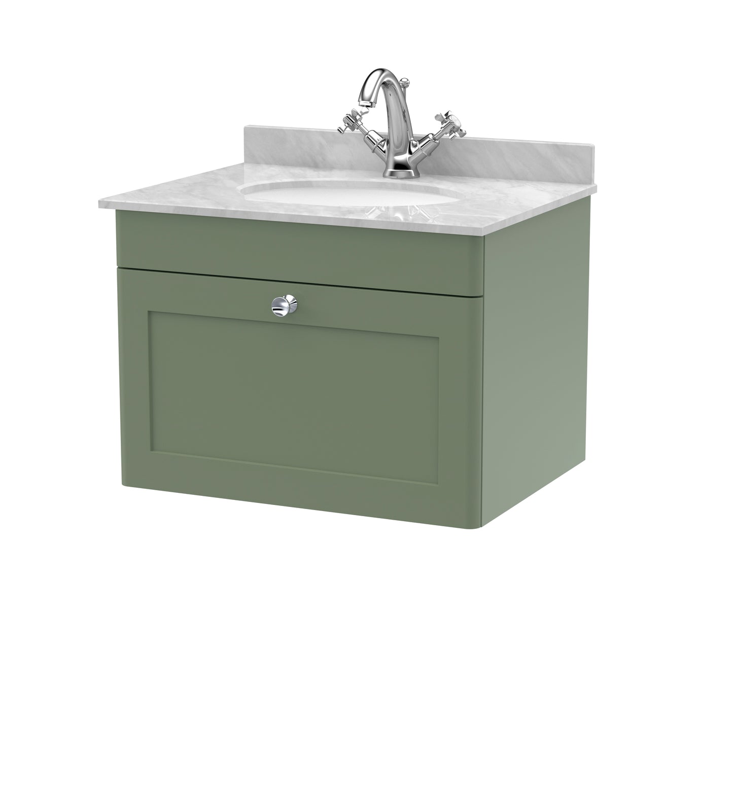 Classique 620mm Wall Hung 1 Drawer Vanity Unit by Nuie