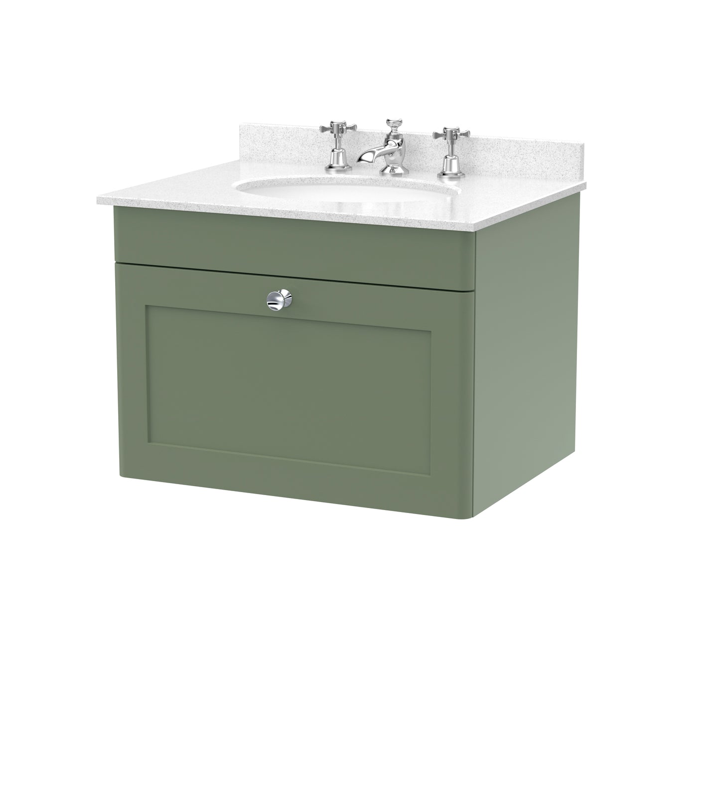 Classique 600mm Wall Hung 1 Drawer Vanity Unit by Nuie