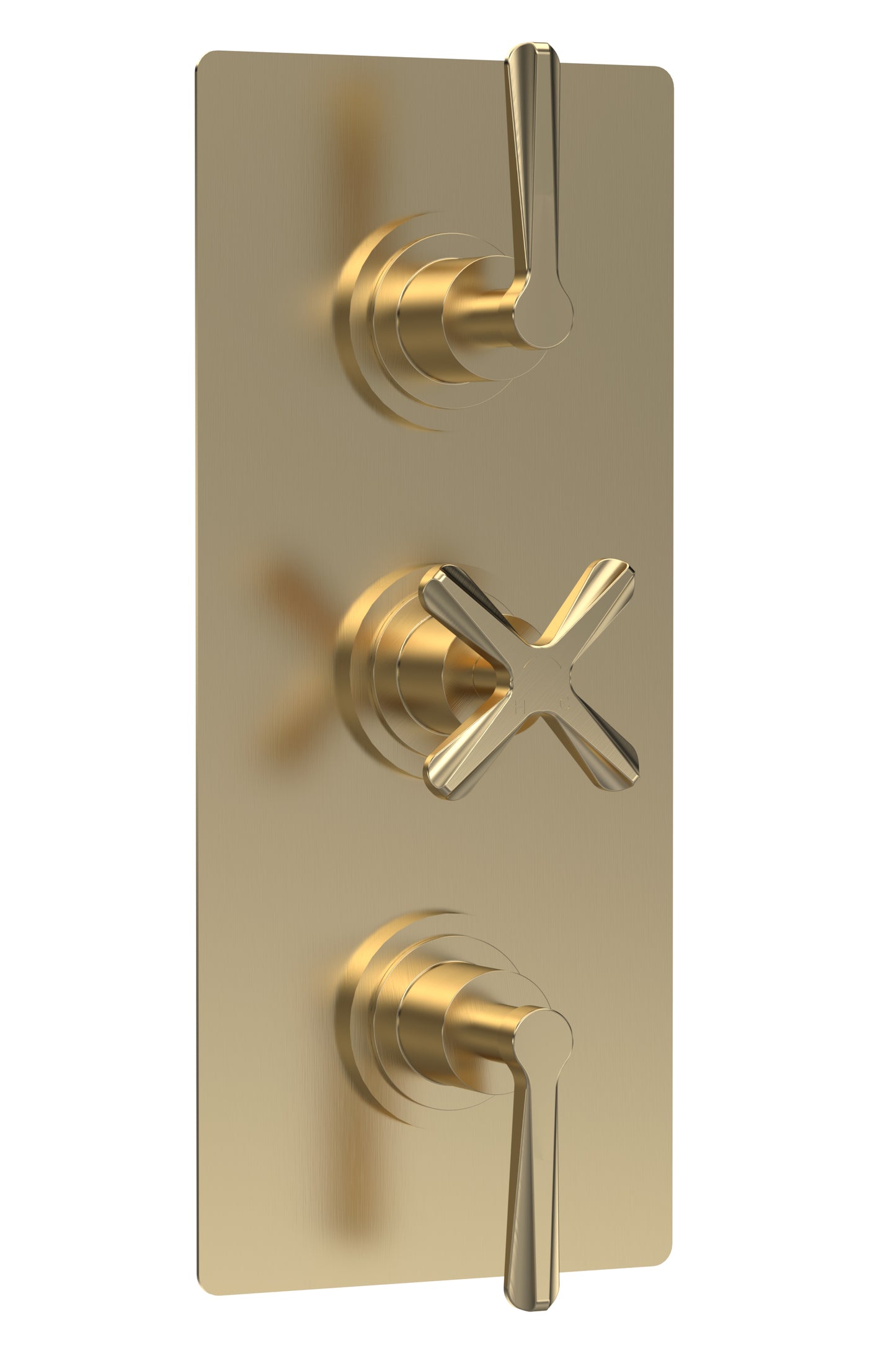 Aztec Triple Thermostatic Concealed Shower Valve - 2 Outlet