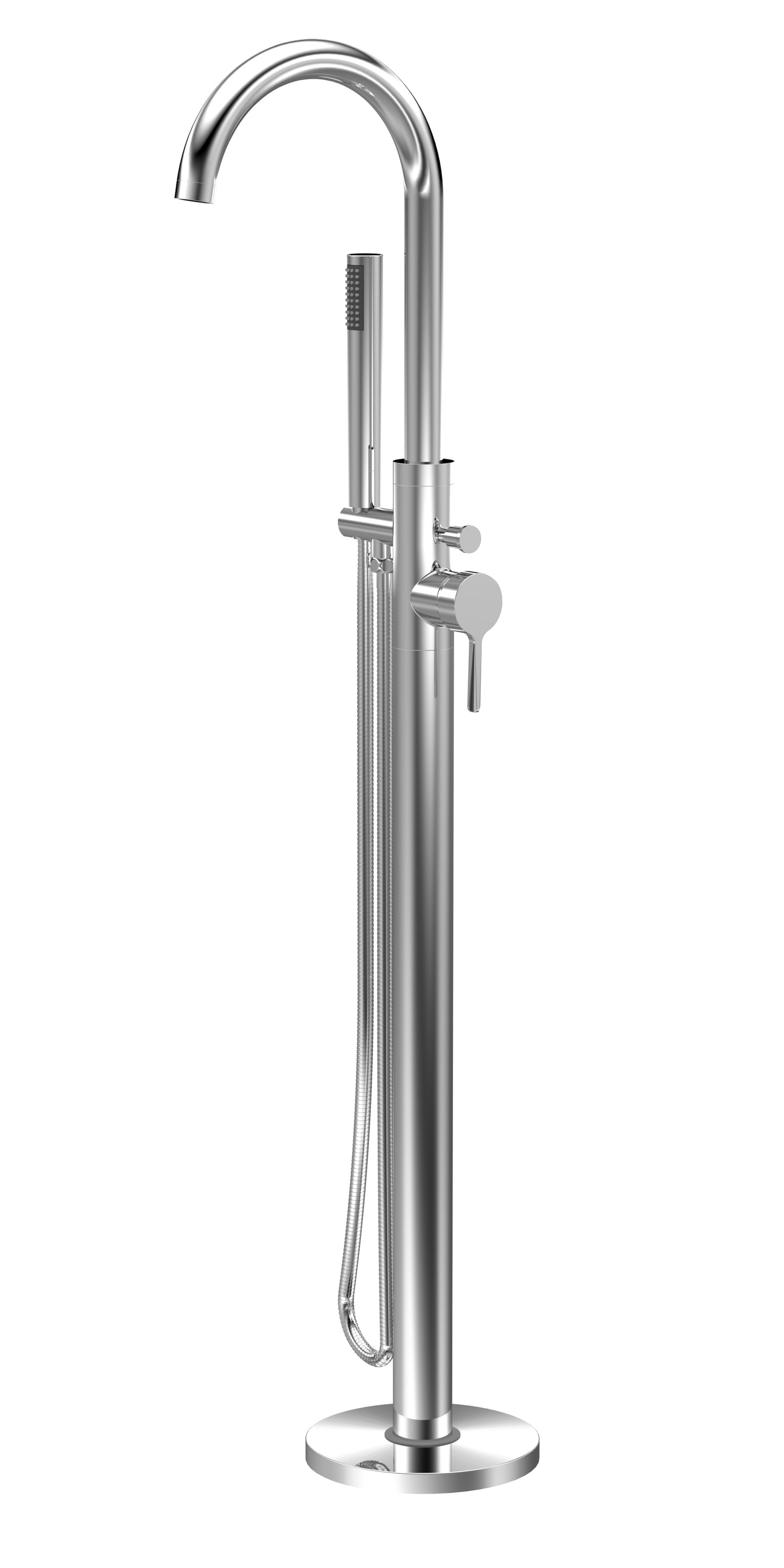 Aztec Floor Standing Bath Shower Mixer with Kit