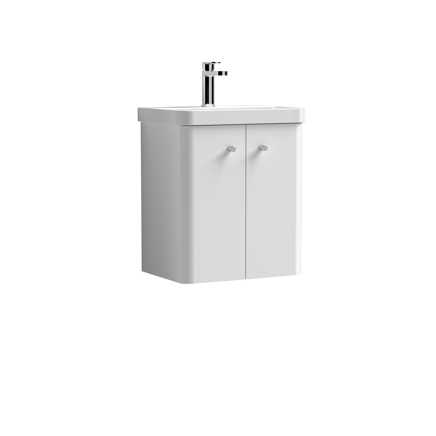 Nuie Core 500mm Wall Hung Vanity Unit With Ceramic Basin