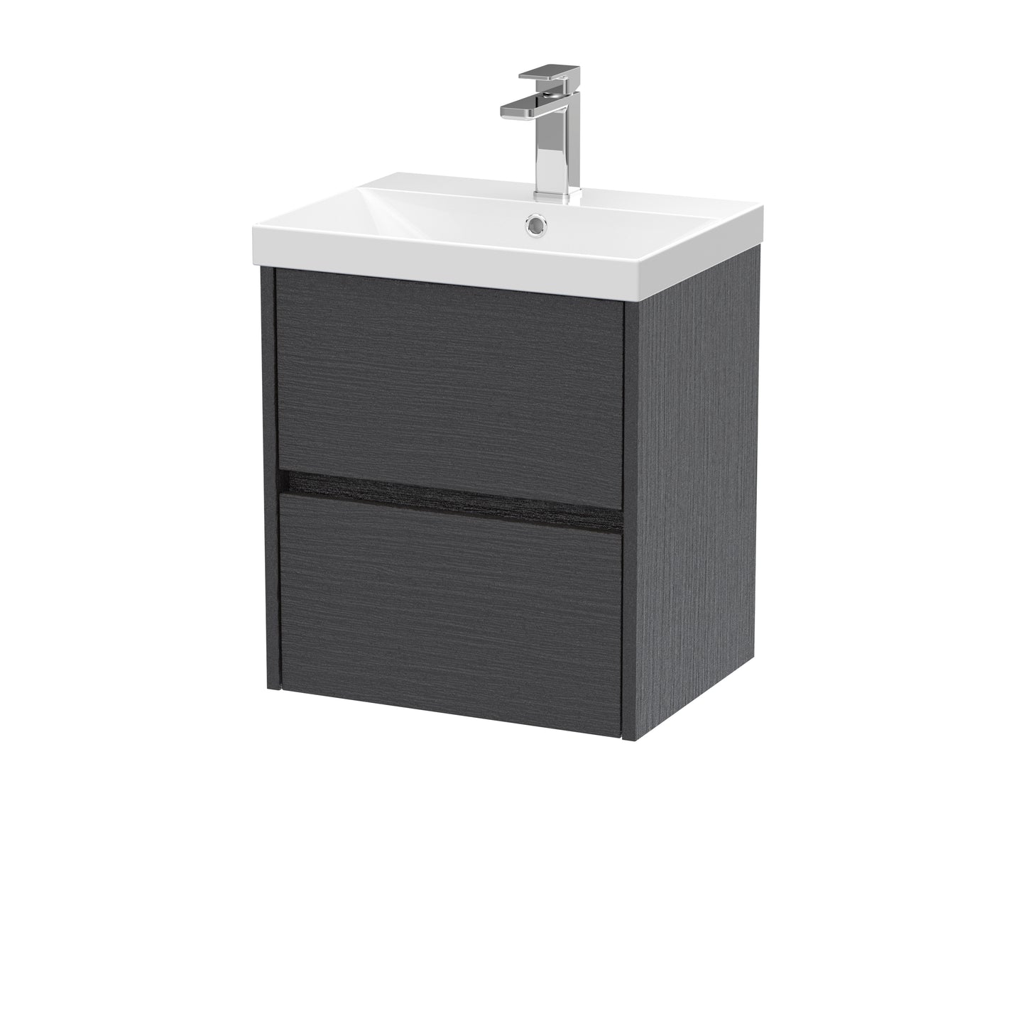 Havana 500mm Wall Hung 2 Drawer Vanity Unit with Thin-Edge Basin by Nuie
