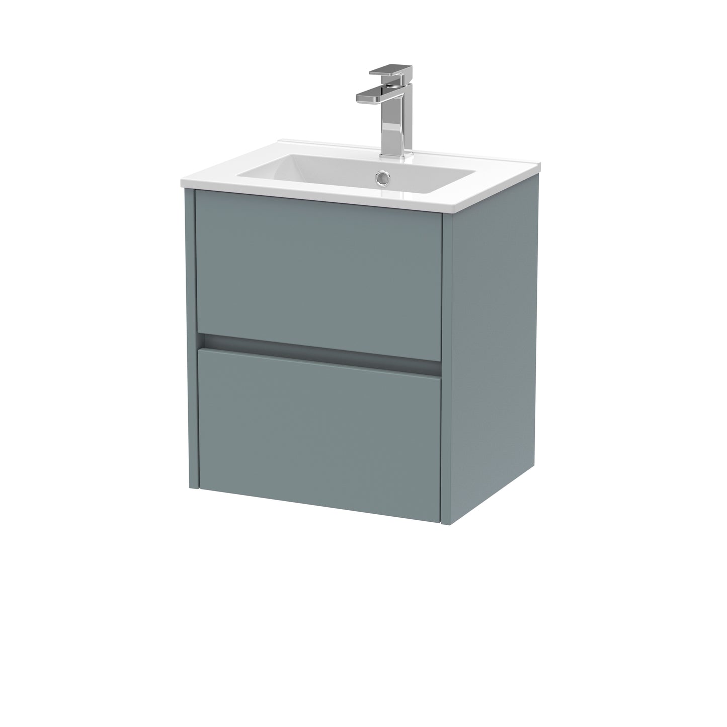 Havana 500mm Wall Hung 2 Drawer Vanity Unit with Minimalist Basin by Nuie