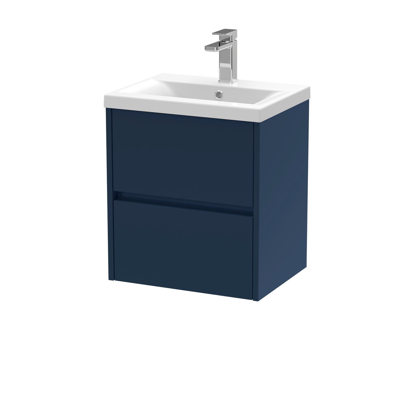 Havana 500mm Wall Hung 2 Drawer Vanity Unit with Mid-Edge Basin by Nuie