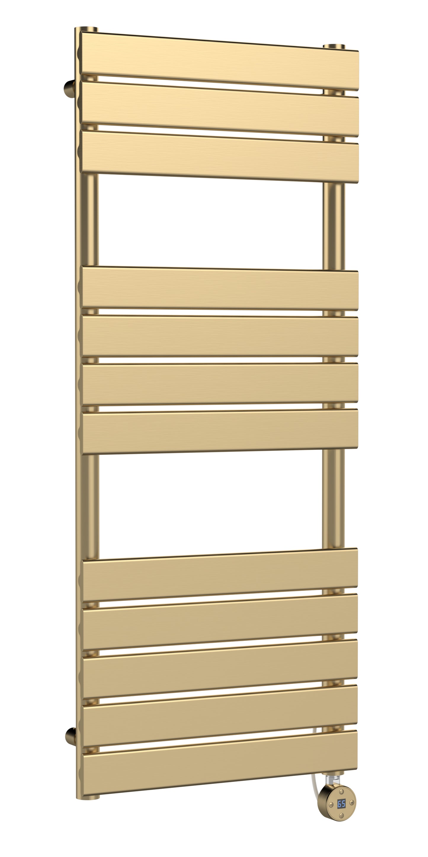 Electric Square Flat Towel Rail with 12 Bars, 1213mm x 500mm