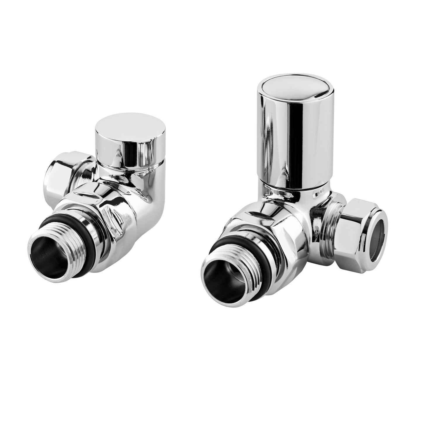 Corner Radiator Valve Pack (Pairs)    - Chrome