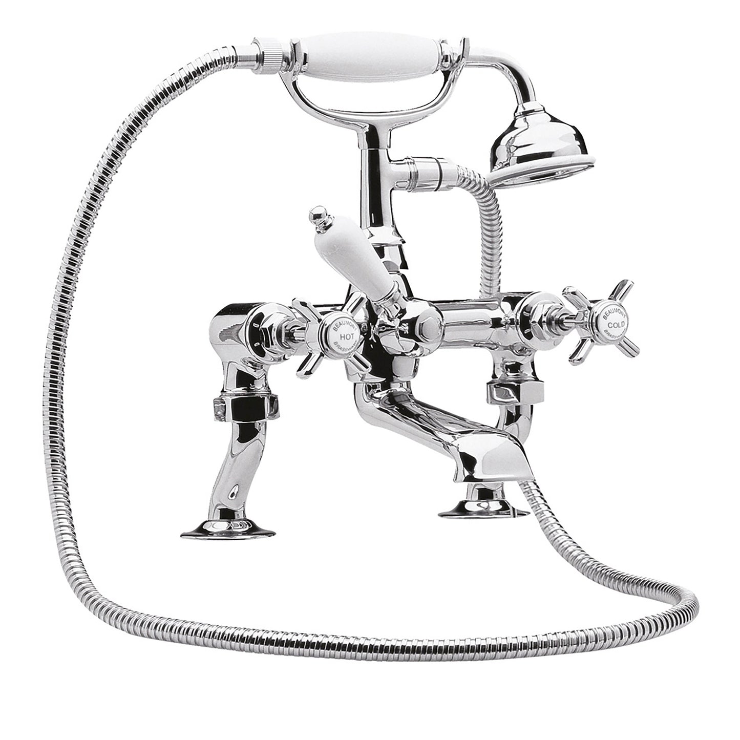 Coloma Luxury 3/4" Cranked Bath Shower Mixer - Chrome