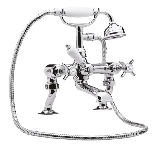 Coloma Luxury 3/4" Cranked Bath Shower Mixer - Chrome
