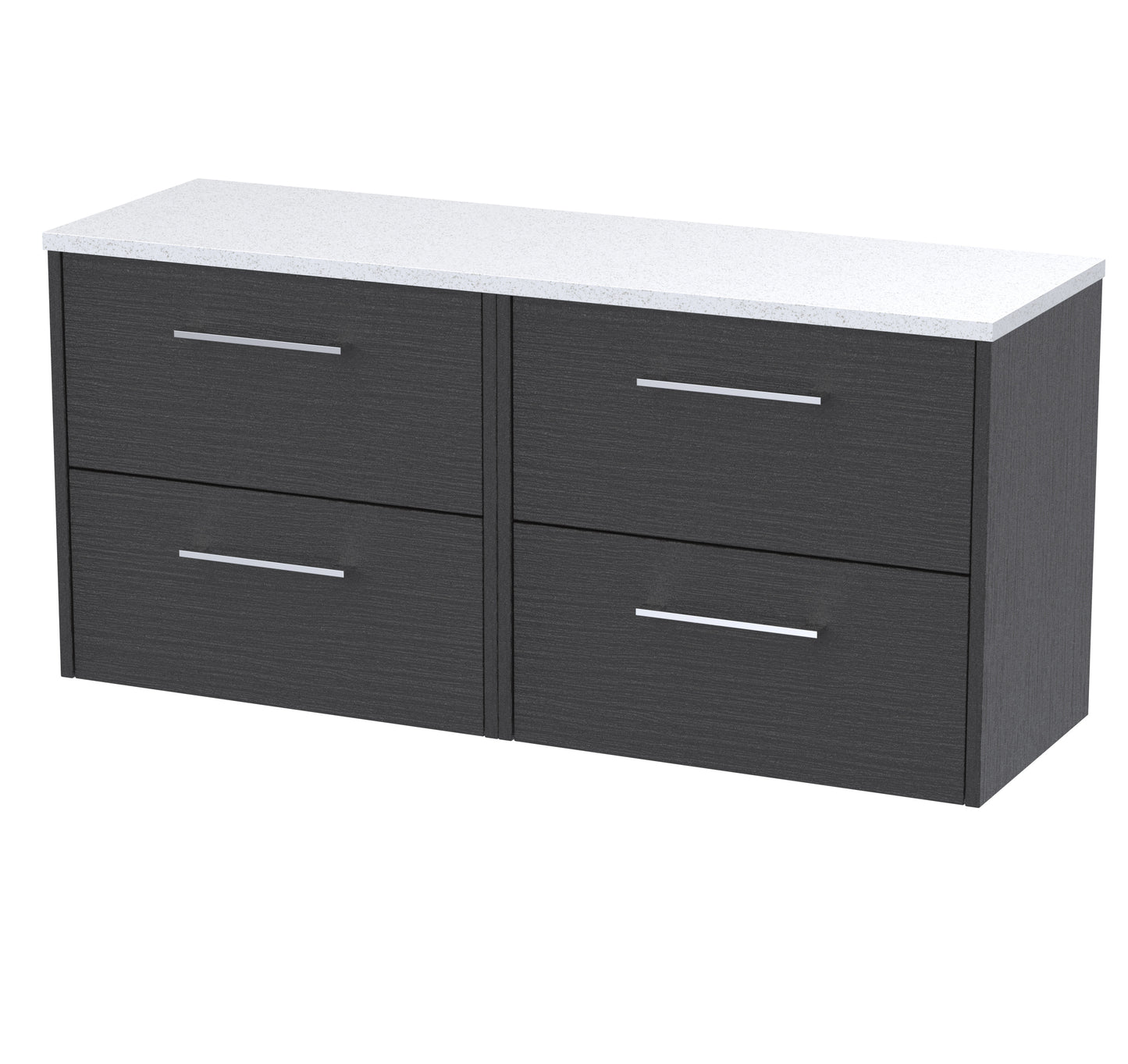 Hudson Reed Juno 1200mm Wall Hung 4-Drawer Vanity With Laminate Worktop