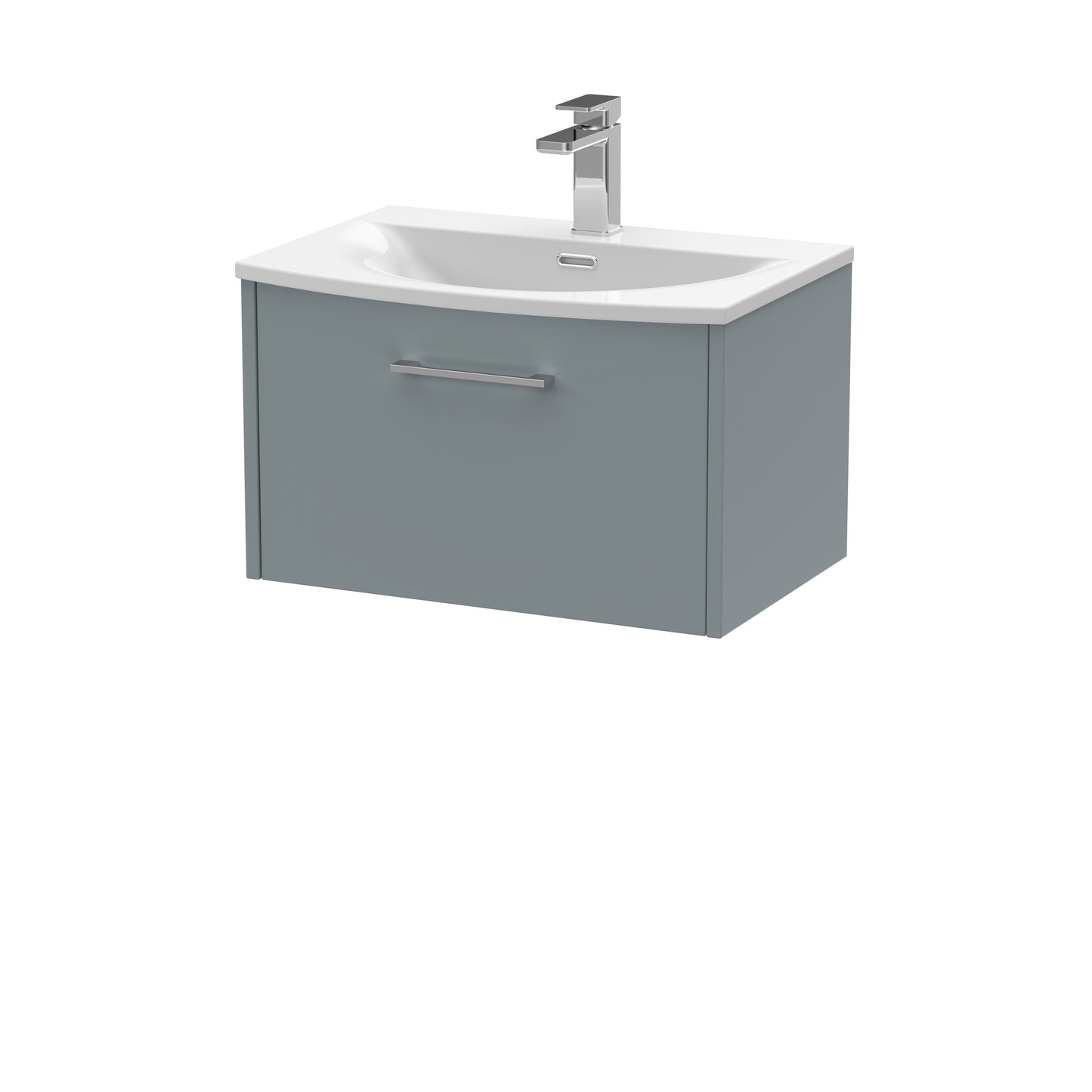 Hudson Reed Juno 600mm Wall Hung Single Drawer Vanity Unit & Basin