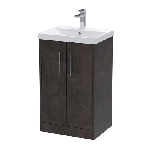 Hudson Reed Juno 500mm Floor Standing 2 Door Vanity Basin Unit
