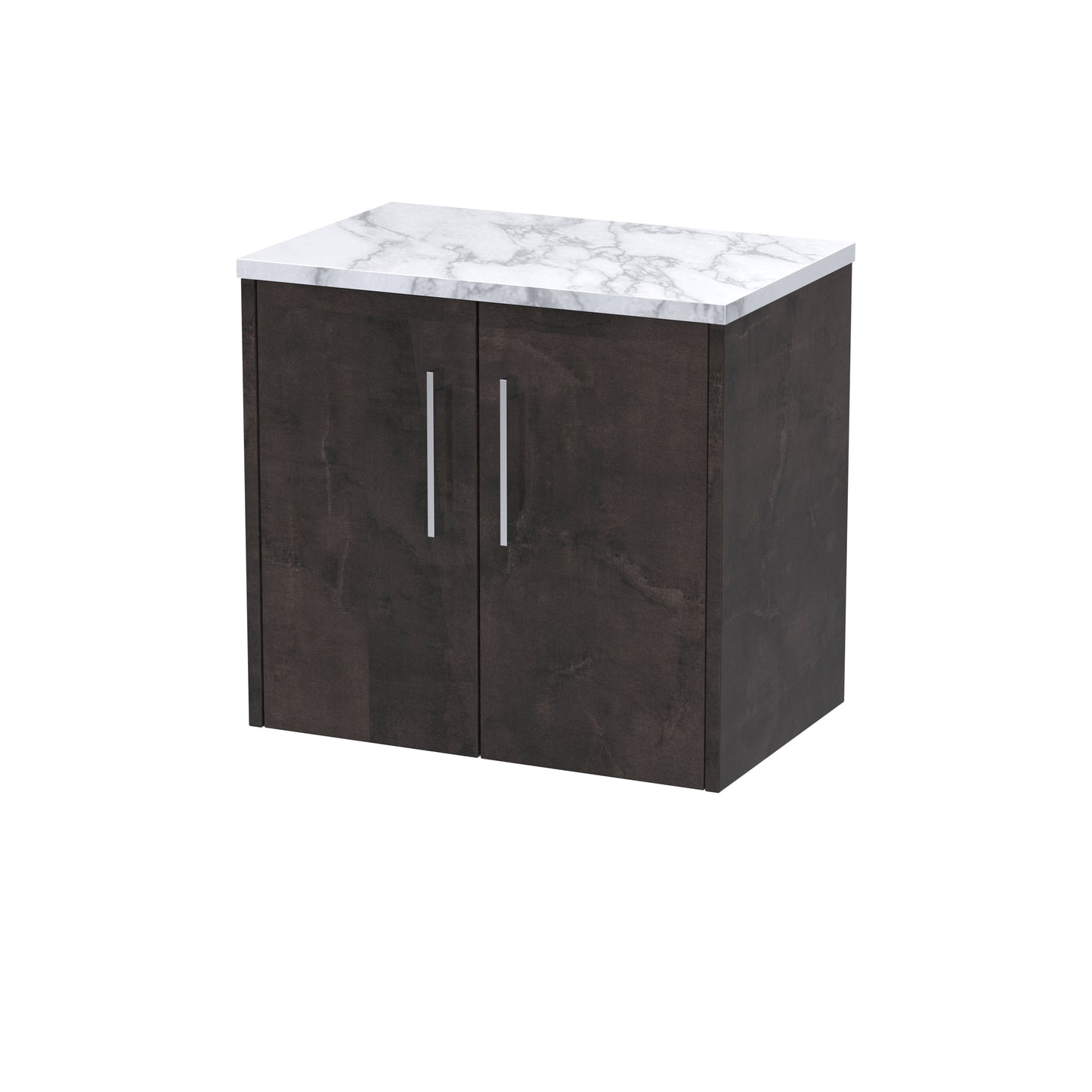 Hudson Reed Juno 600mm Wall Hung 2-Door Vanity Unit With Laminate Worktop
