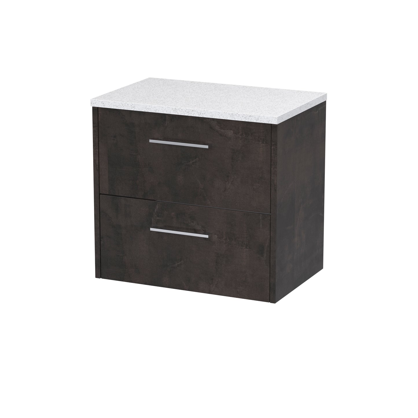 Hudson Reed Juno 600mm Wall Hung 2 Drawer Vanity Unit With Laminate Worktop & Handle