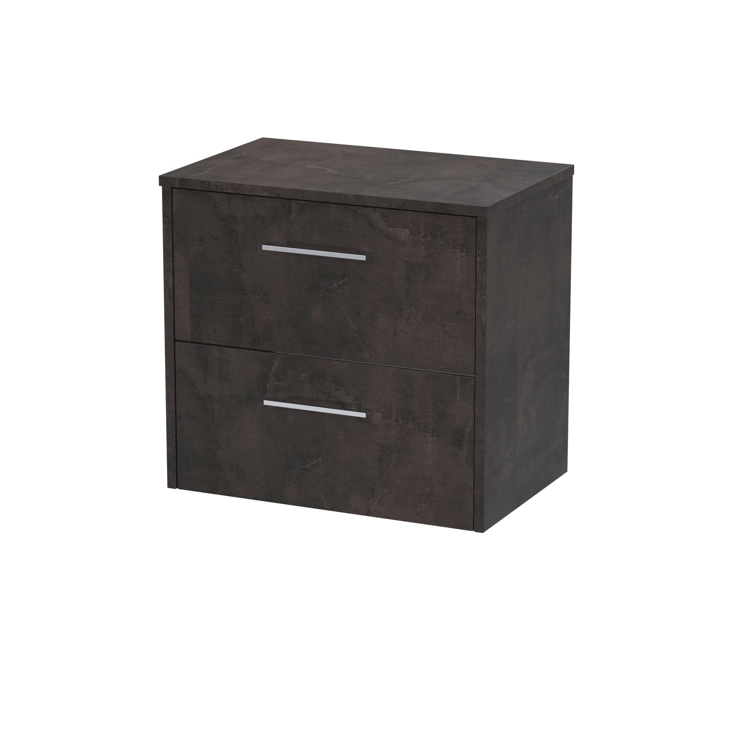Hudson Reed Juno 600mm Wall Hung 2 Drawer Vanity Unit With Worktop & Handles