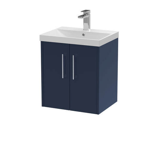 Hudson Reed Juno 510mm Wall Hung 2-Door Vanity & Basin With Soft Close Drawers