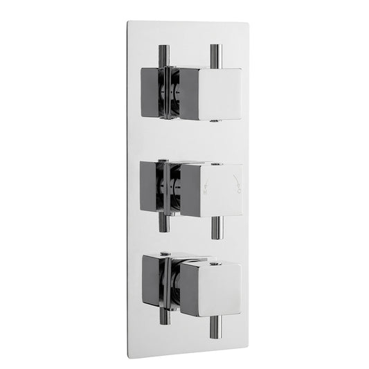 Square Showers Triple Thermostatic Shower Valve