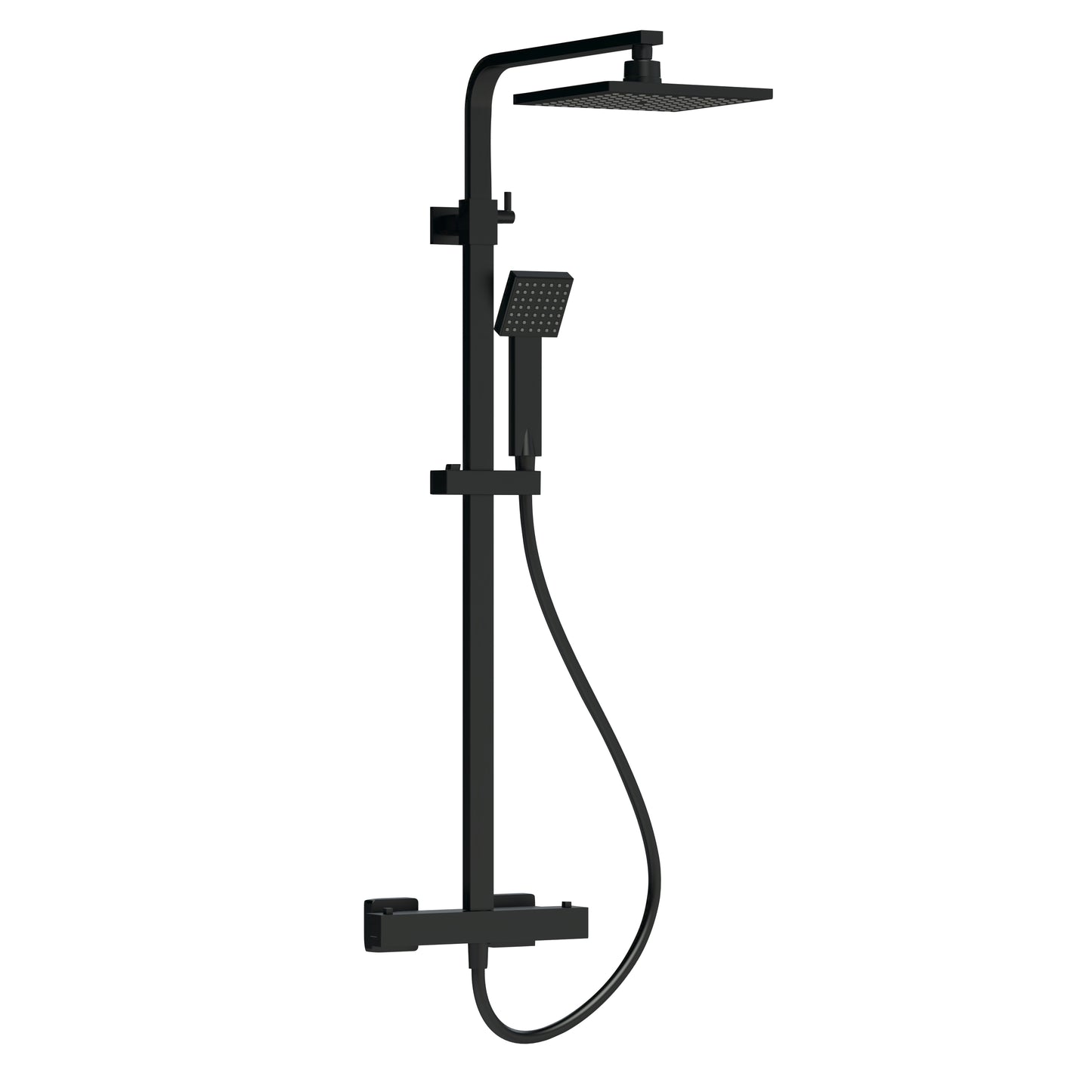 Shower Kits Square Thermostatic Bar Valve & Shower Kit