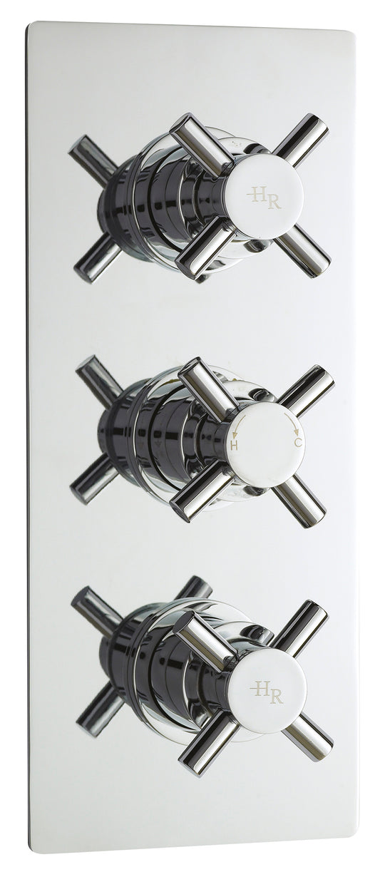 Tec Crosshead Triple Thermostatic Shower Valve