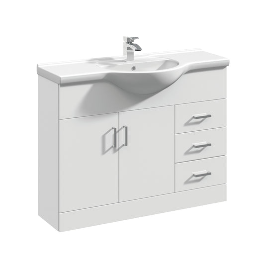 Kass 1050mm 2 Door Floor Standing With Basin