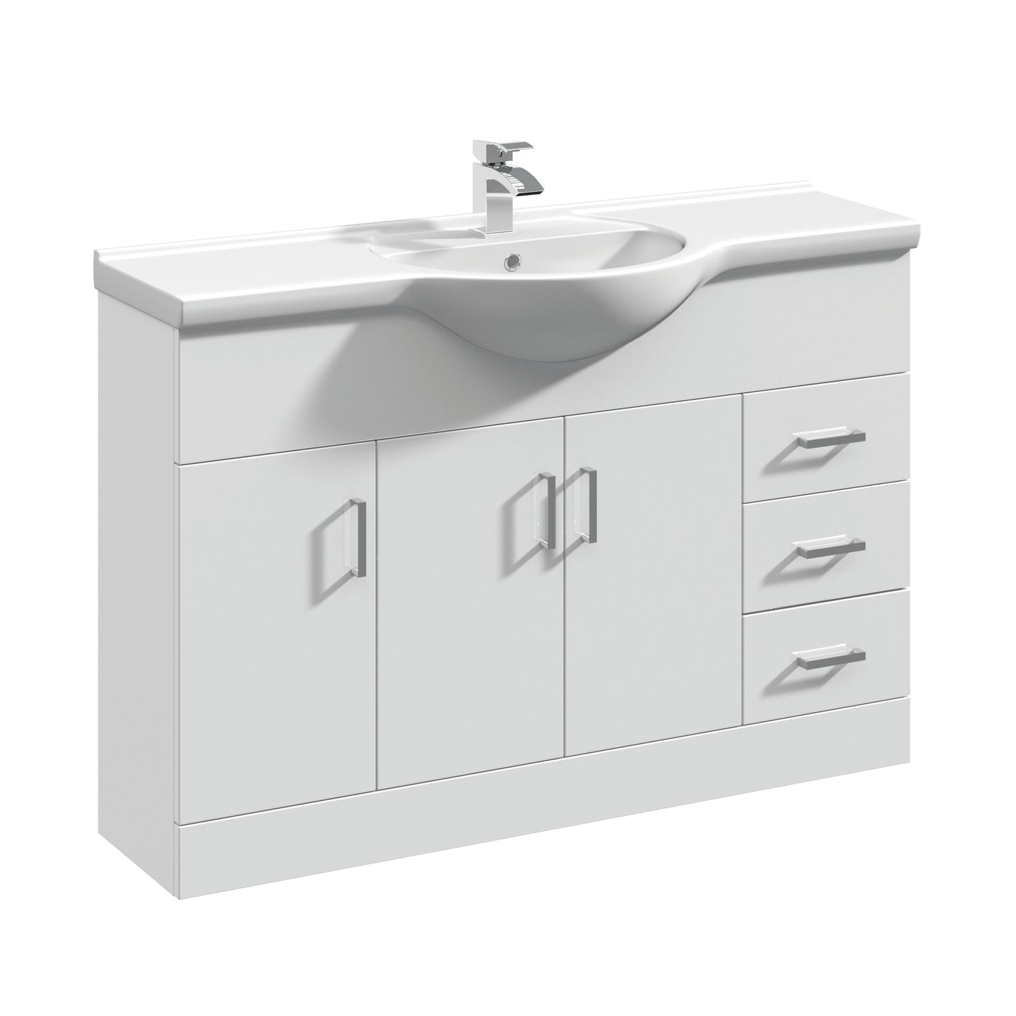 Kass 1200mm 2 Door Floor Standing With Basin