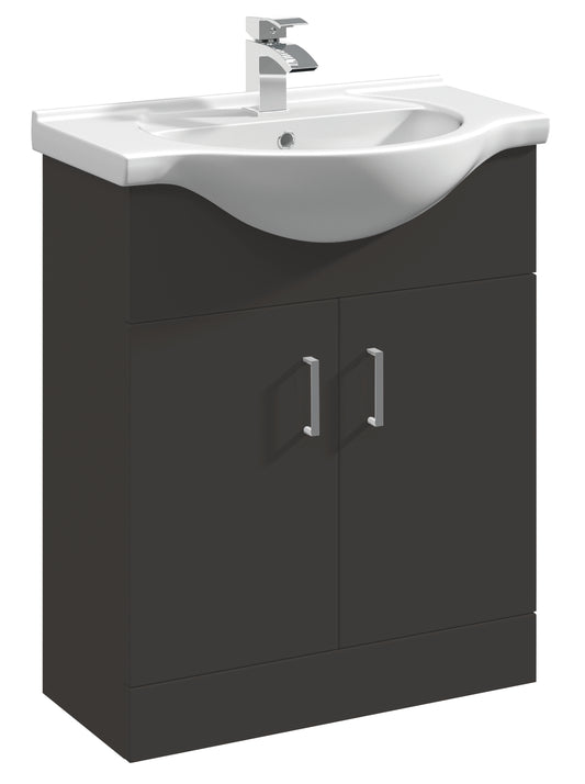 Kass 650mm 2 Door Floor Standing With Basin