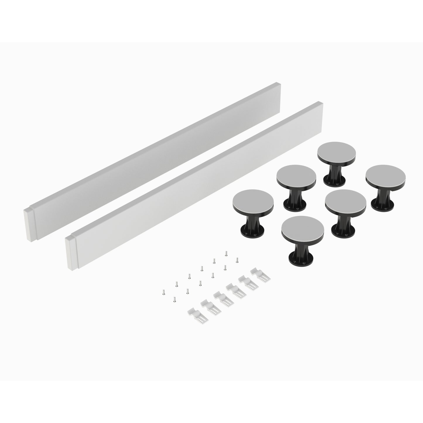 Hudson Reed 700-900mm Square & Rectangular Leg Set Including Plinth, Legs, Clips & Screws