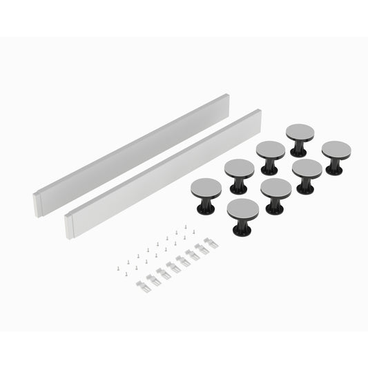 Hudson Reed 1000mm Square & Rectangular Trays Leg Set With Plinth, Legs, Clips & Screws