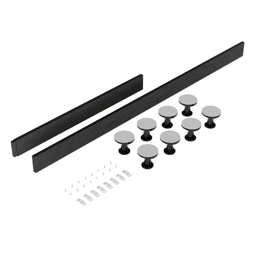 Nuie 1100-1200mm Rectangular Shower Tray Leg Set With Plinth, Legs, Clips & Screws