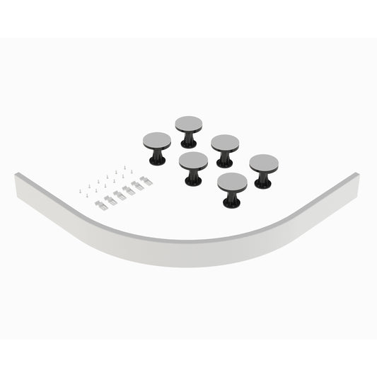 Hudson Reed 700-900mm Leg Set With Plinth, Clips & Screws