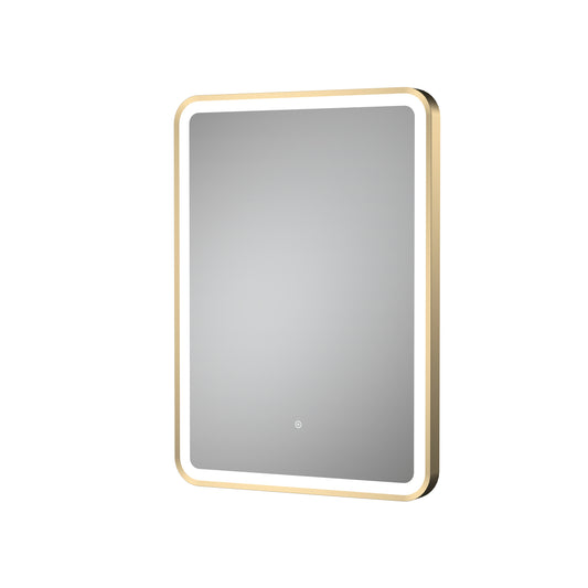 Hydrus 700mm x 500mm Brushed Brass Framed Mirror