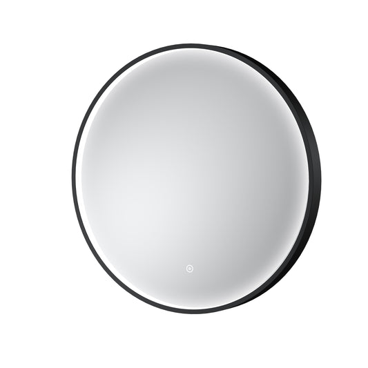 Mensa Black Inset Frame LED Mirror - 600mm