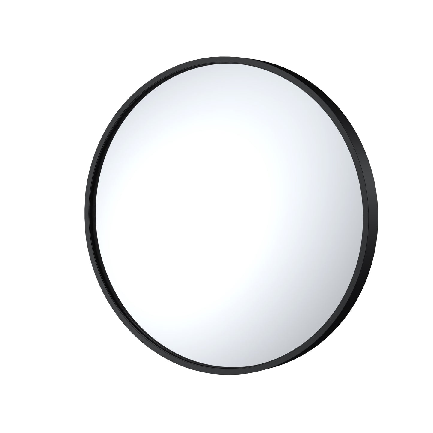 Black Frame Recessed Mirror - 600mm
