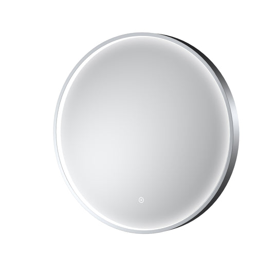 Mensa Polished Chrome  Inset Frame LED Mirror - 600mm