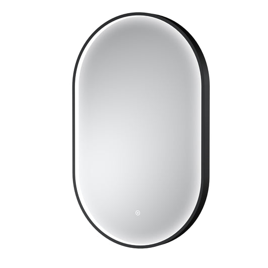 Columba Black Inset Frame LED Mirror - 800 x 500mm