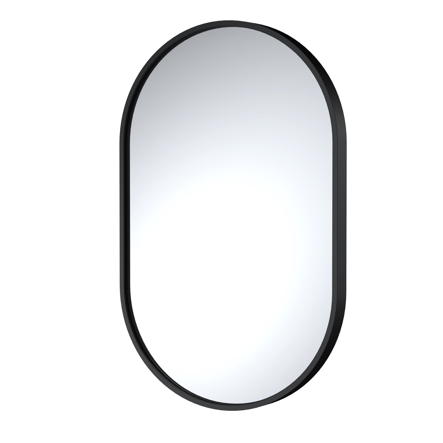 Black Frame Recessed Mirror - 800 x 500mm