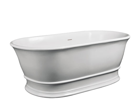 Double Ended Freestanding Bath & Push Button Waste